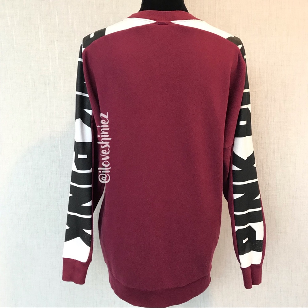 •Victoria's Secret PINK• Tunic Crew Sweatshirt XS - Picture 3 of 8